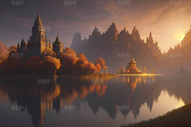 约翰豪的宏伟仙境画作