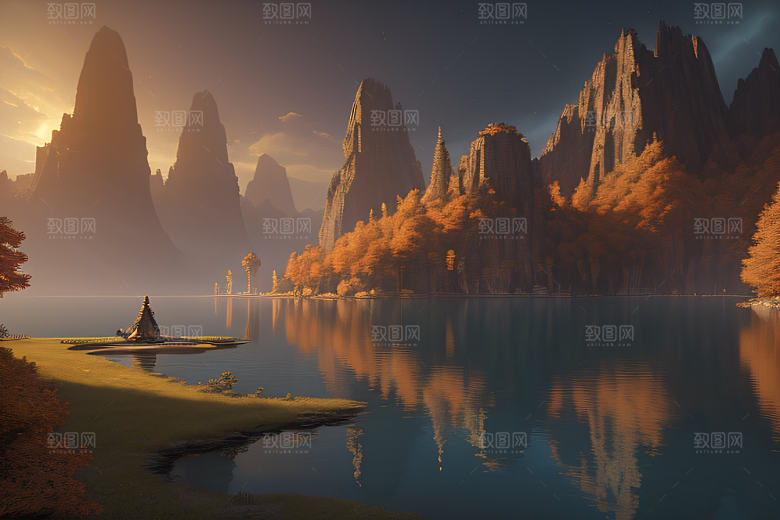 约翰豪的宏伟仙境画作