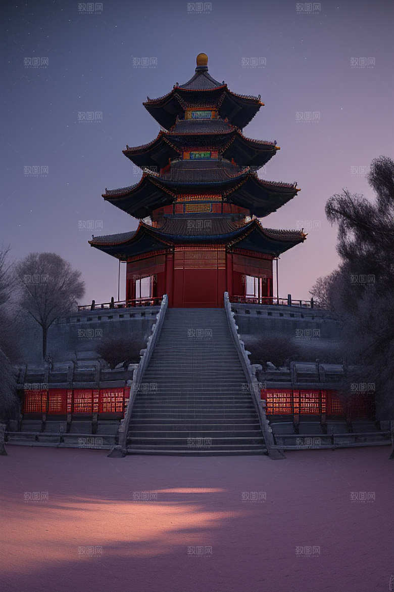 闪烁的白玉与龙云贯穿贵族宫殿