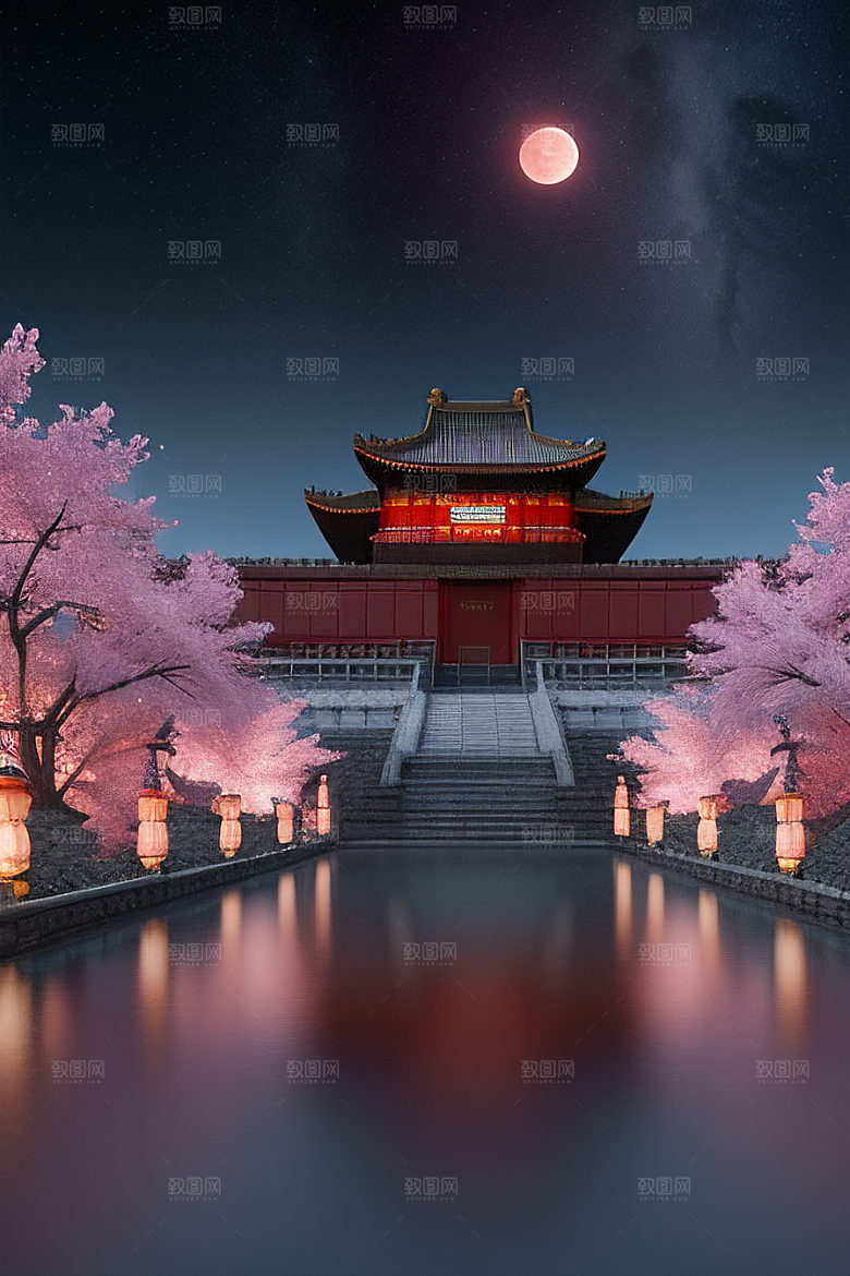 午夜的生物发光宫殿