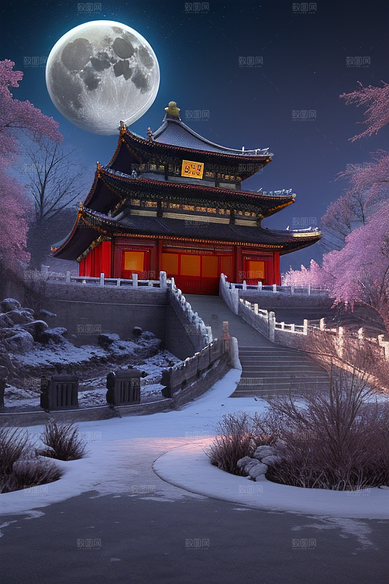 午夜的生物发光宫殿