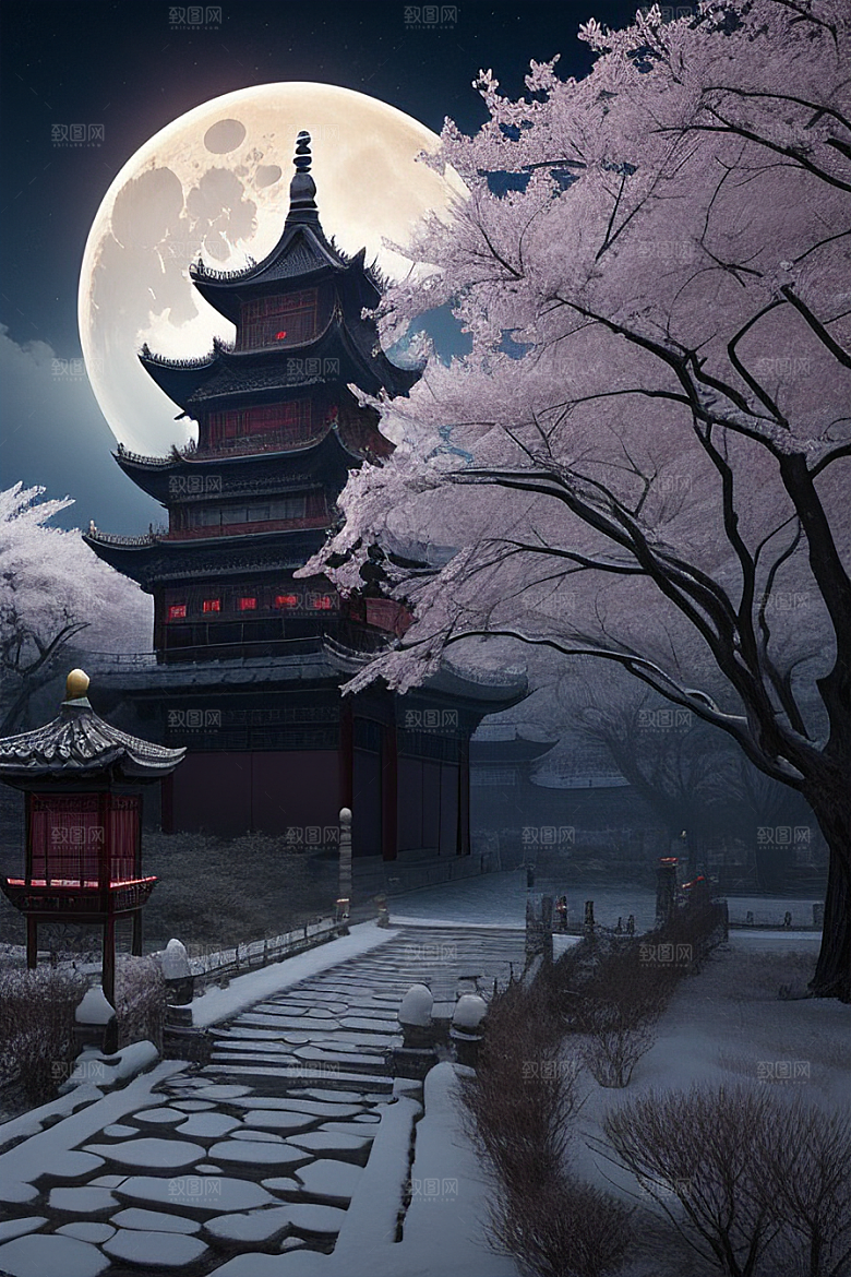 神秘古代宫殿中的天堂氛围与独特光影