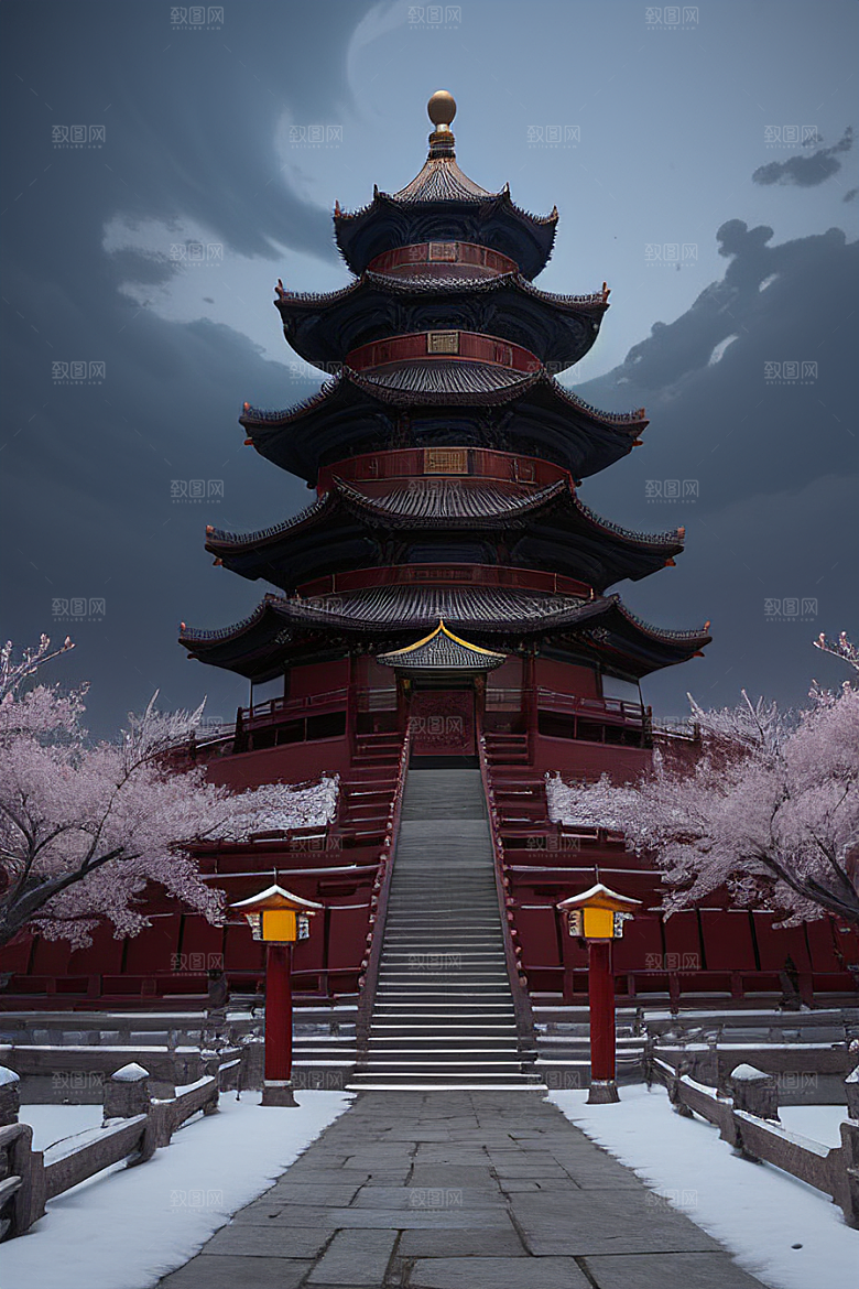 龙云贯穿贵族宫殿的壮丽景象