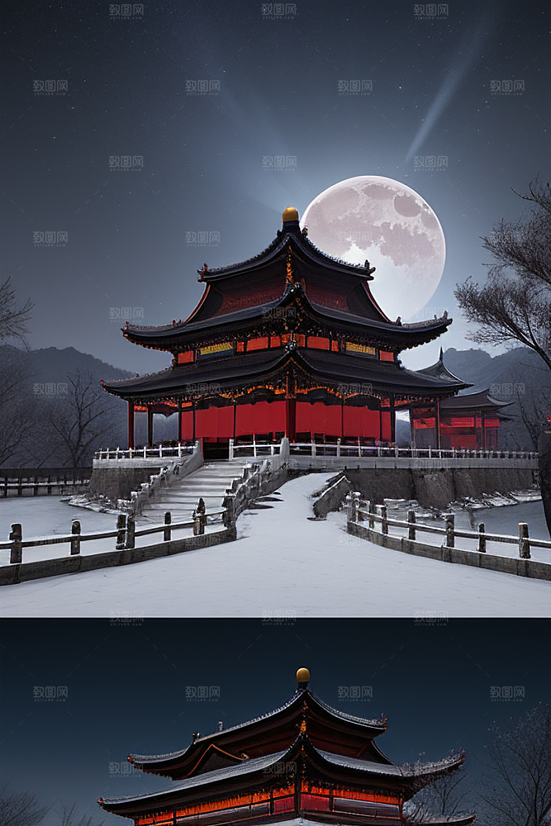 午夜的生物发光宫殿