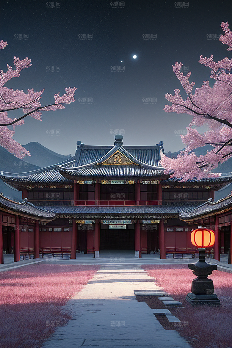 午夜的生物发光宫殿