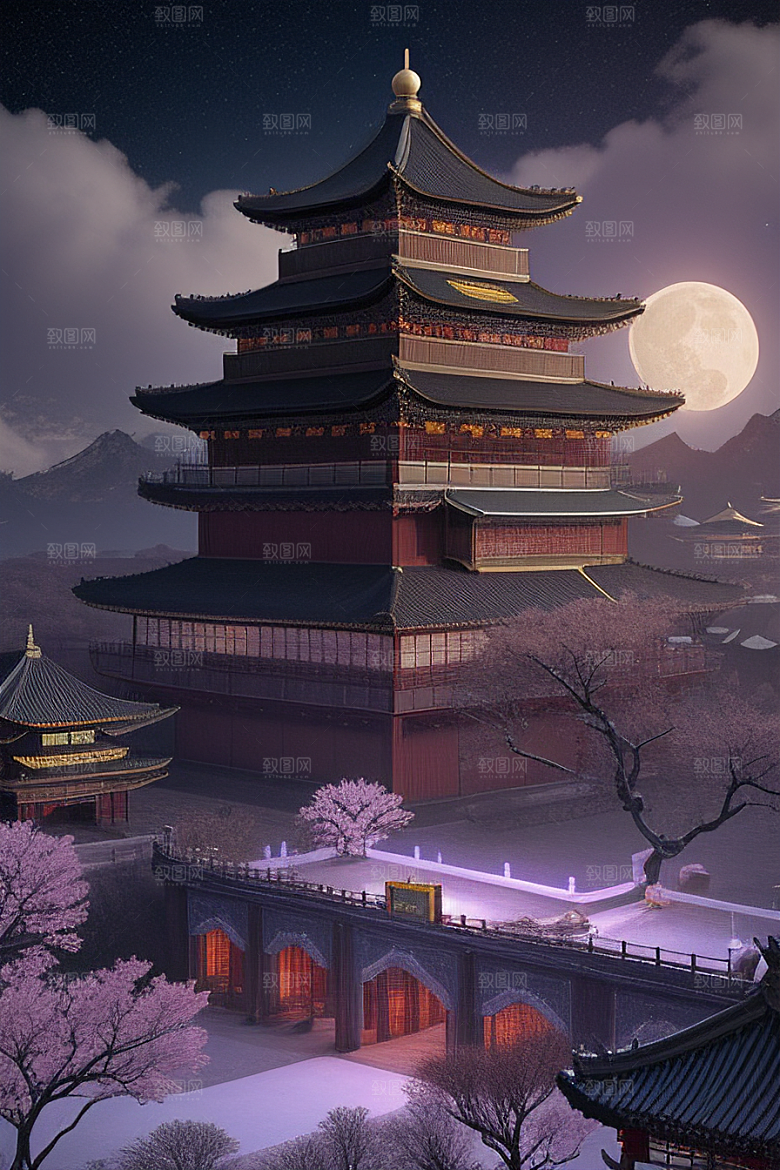 午夜的生物发光宫殿