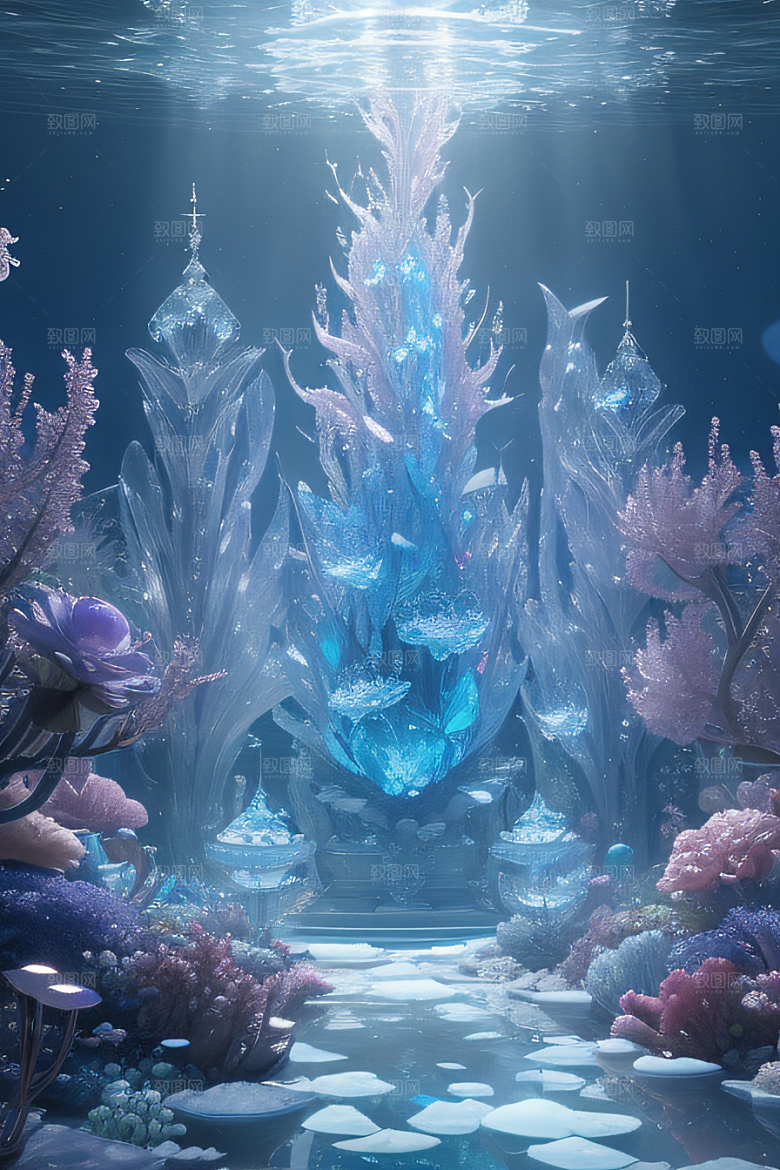 深海童话花朵盛开