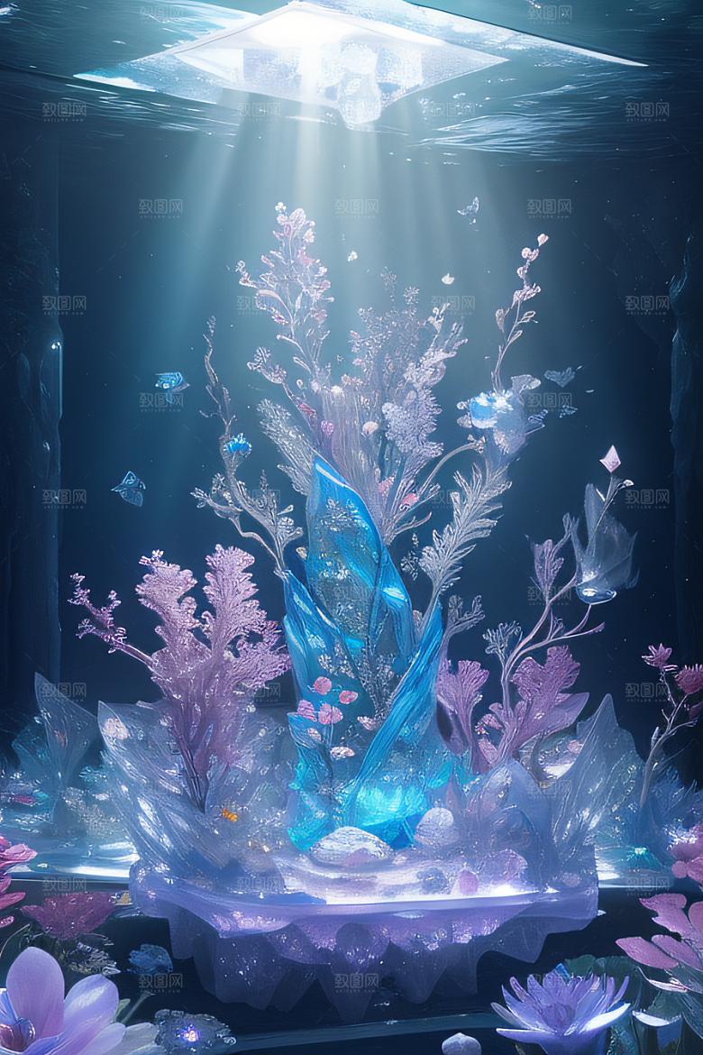 深海童话花朵盛开