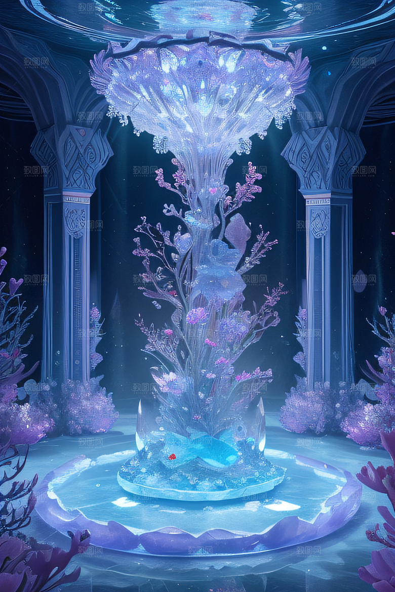 梦幻花海冰雕宝藏宫