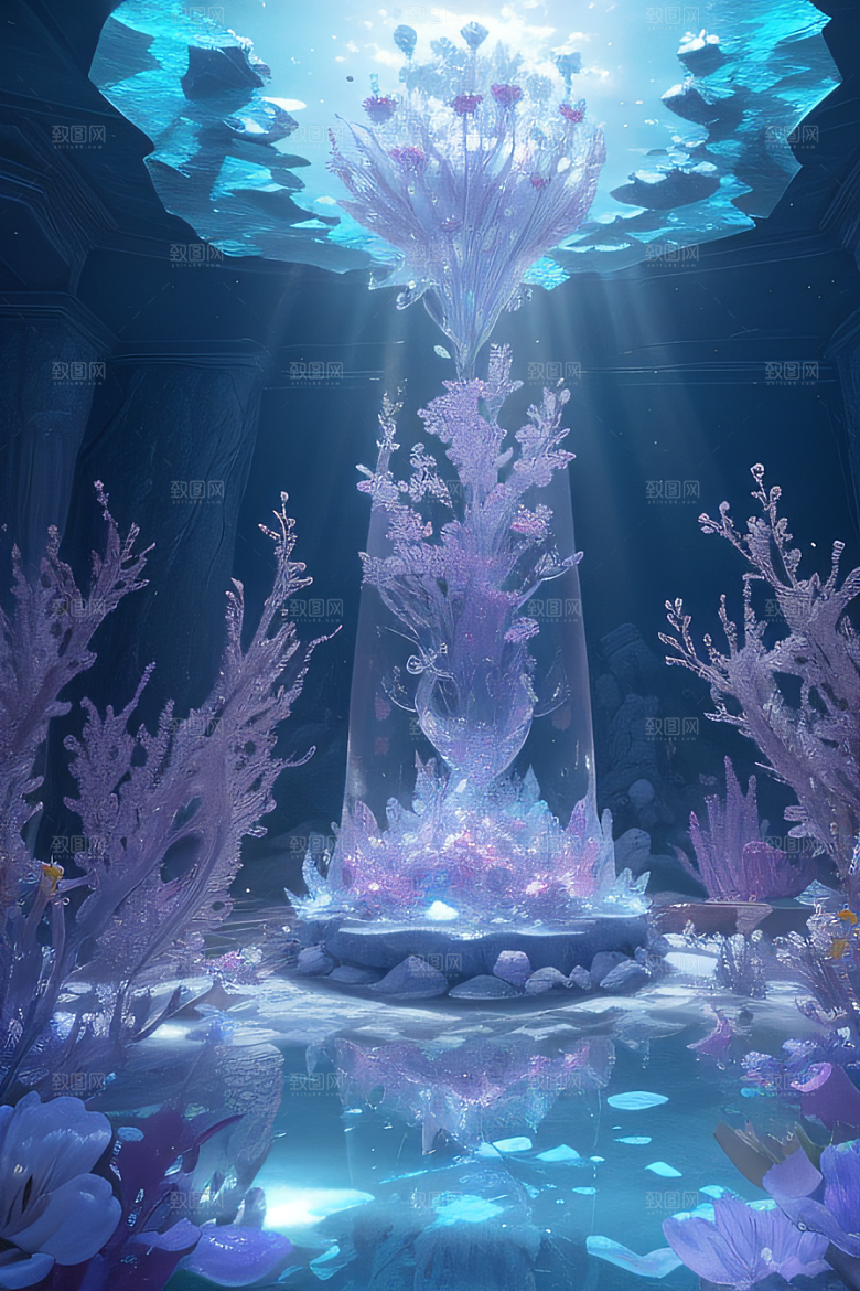 梦幻花海冰雕宝藏宫