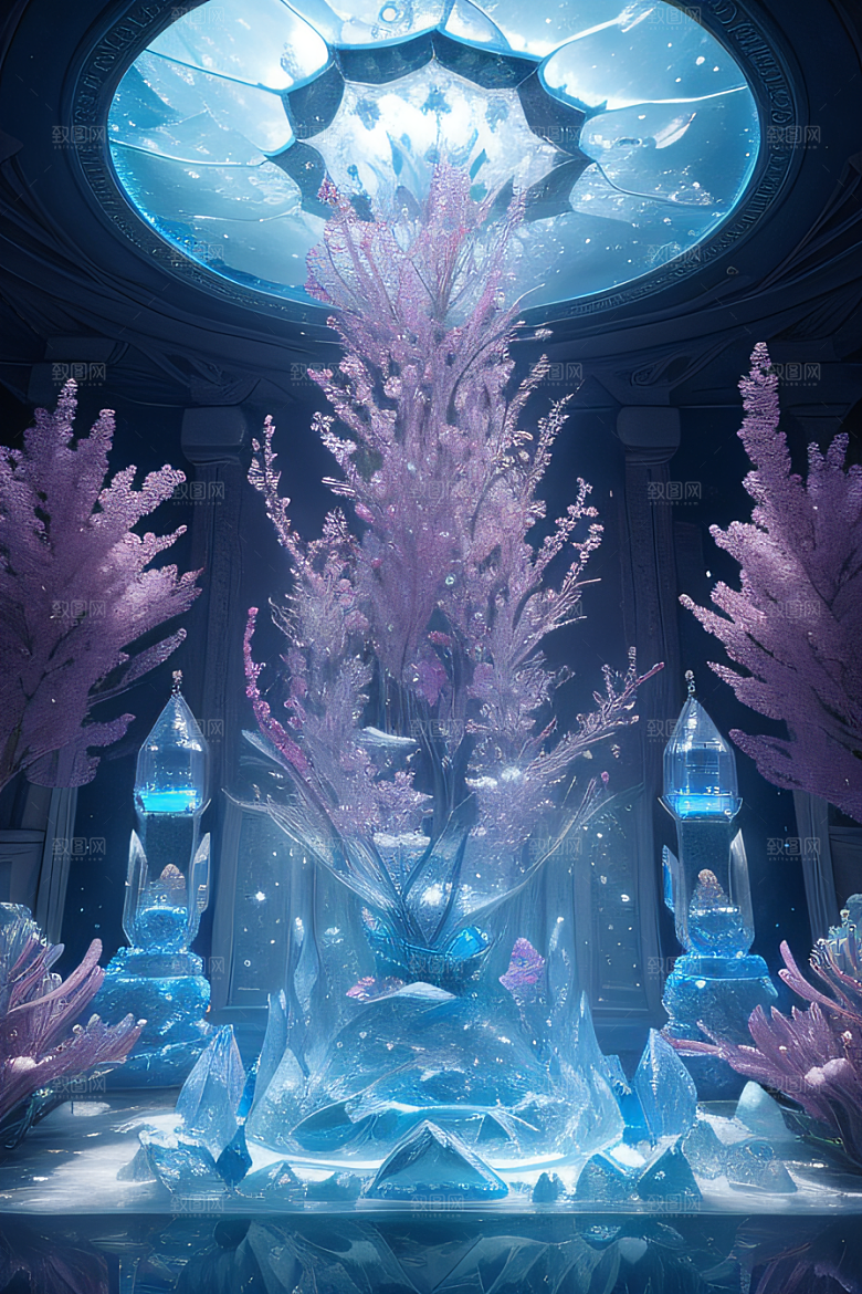 深海童话世界花朵盛开