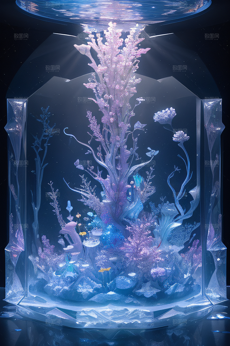 深海童话世界花朵盛开