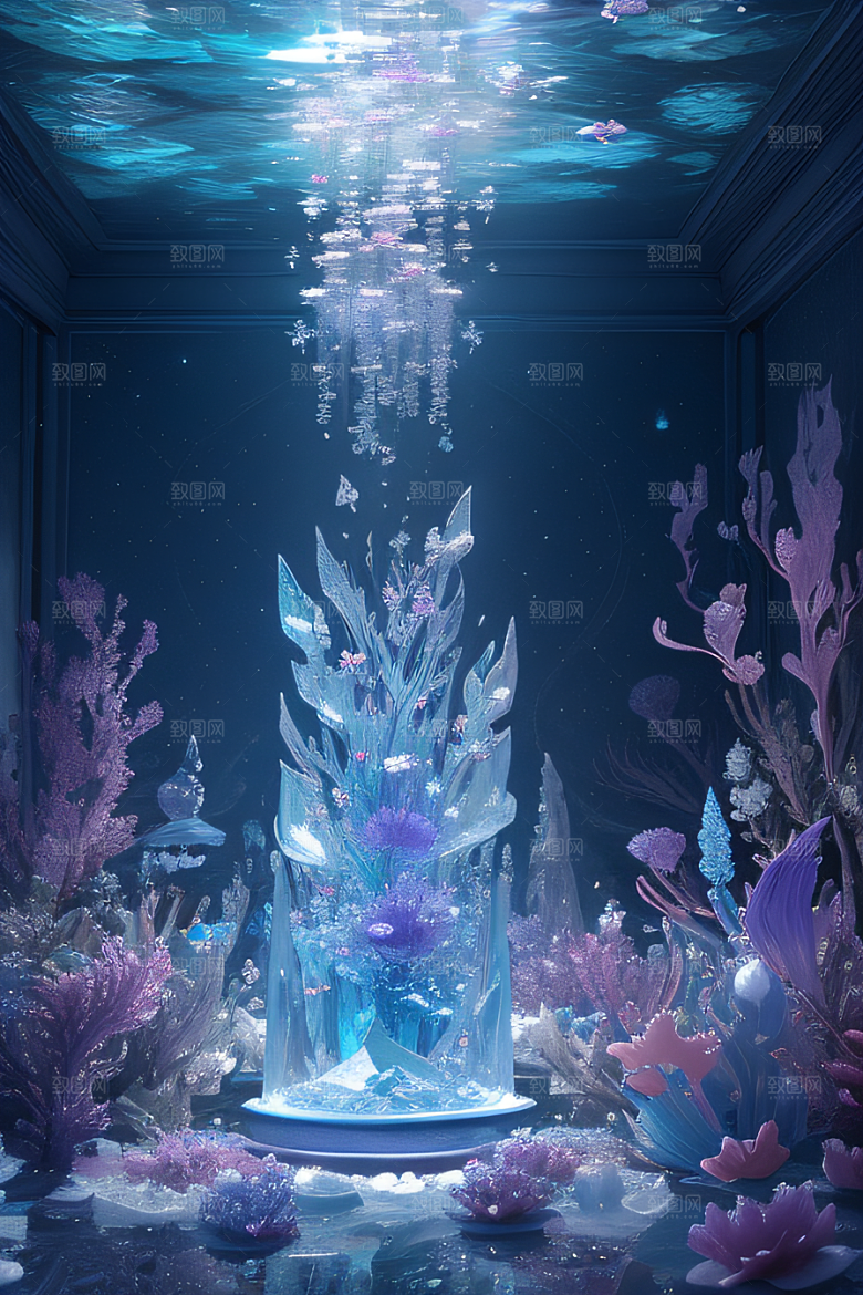 梦幻花海冰雕魔法世界