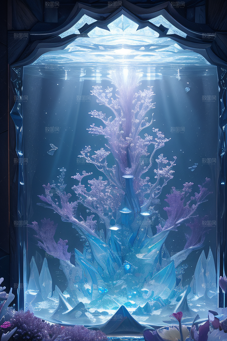 梦幻花海冰雕魔法世界