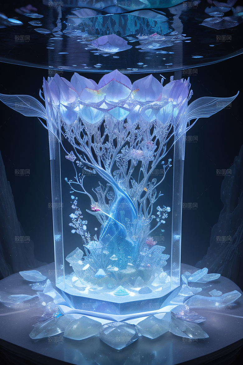 梦幻花海冰雕魔法世界