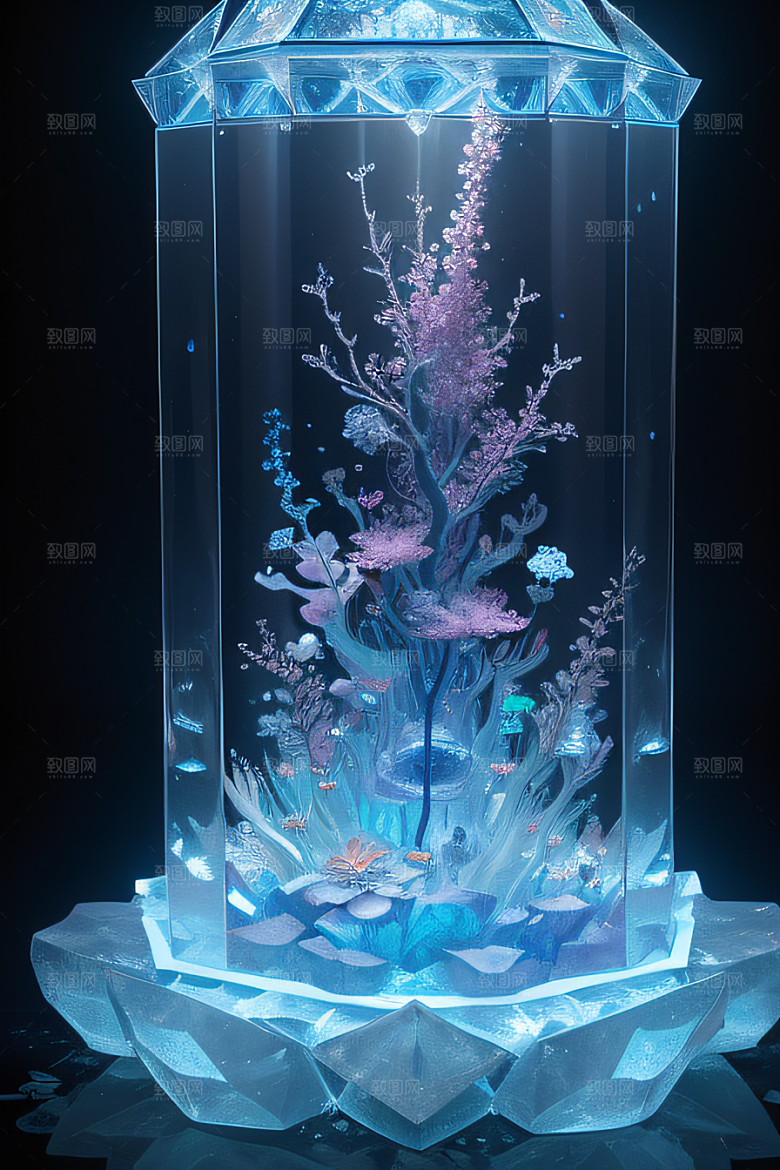 梦幻花海冰雕魔法世界