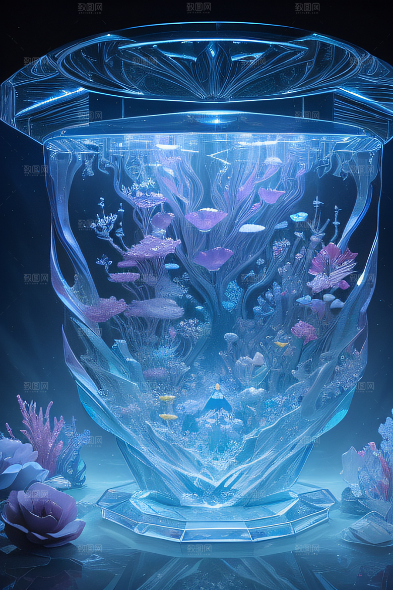 梦幻花海冰雕魔法世界
