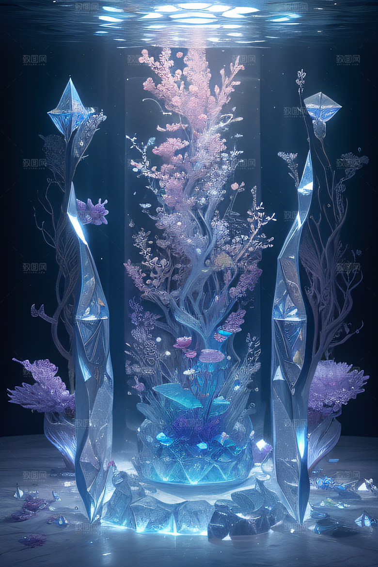 梦幻花海冰雕魔法世界