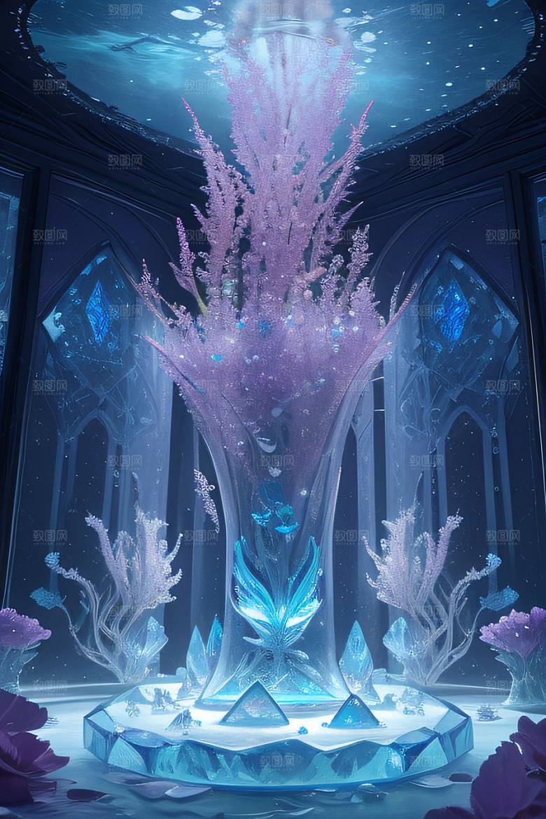 梦幻花海冰雕魔法世界