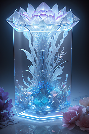 梦幻花海冰雕魔法世界