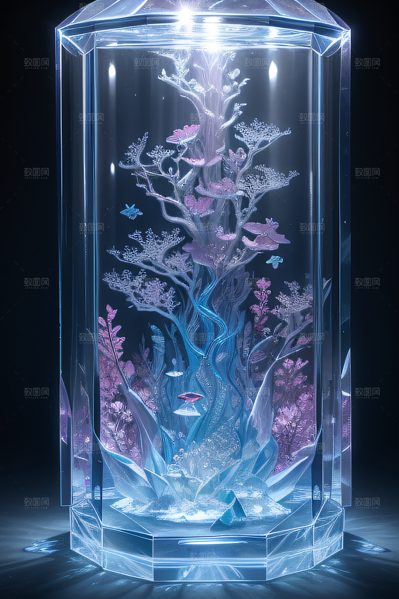 梦幻花海冰雕魔法世界