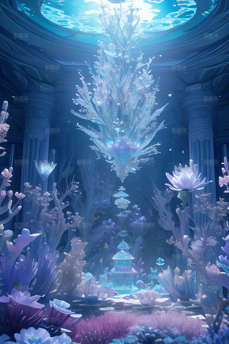 梦幻花海冰雕魔法世界