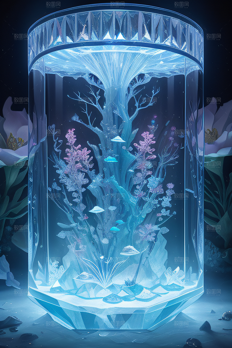 梦幻花海冰雕魔法世界