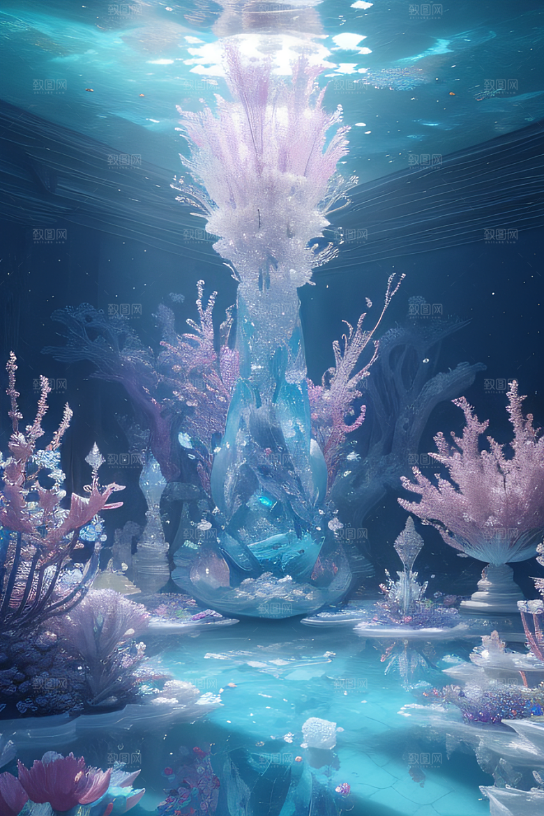 梦幻花海冰雕魔法世界