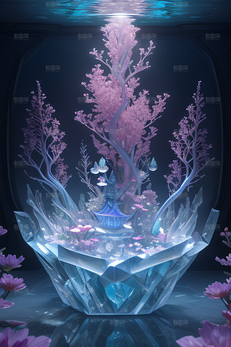 花海梦境冰雕神秘宫