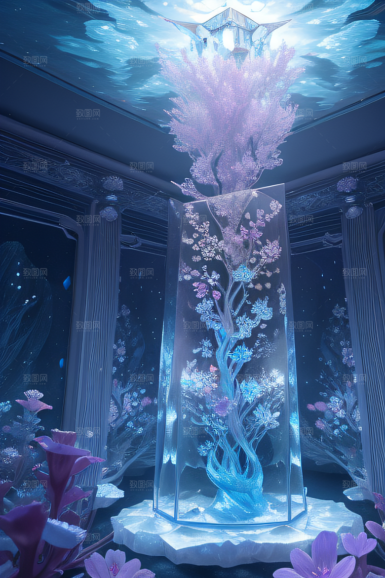 花海梦境冰雕神秘宫