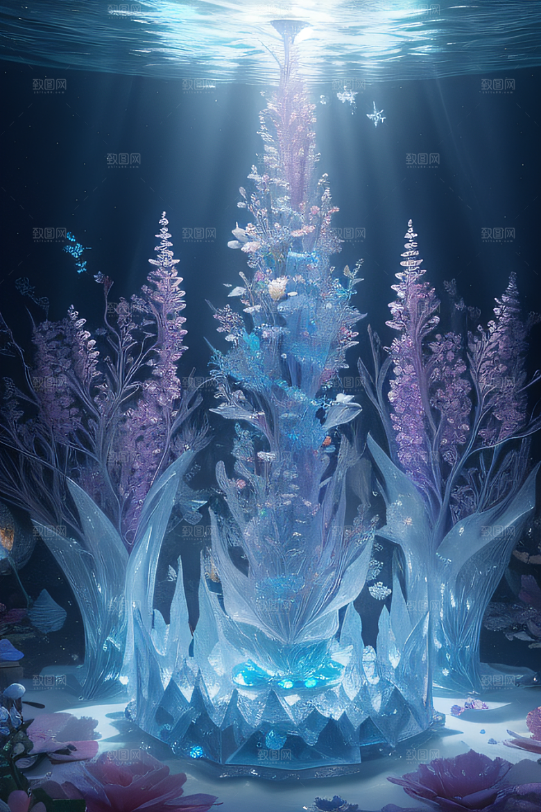 花海梦境冰雕神秘宫