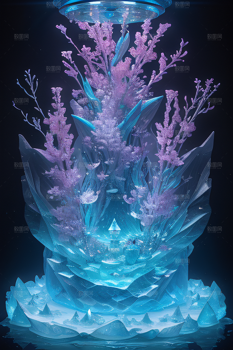 深海童话花朵绚烂