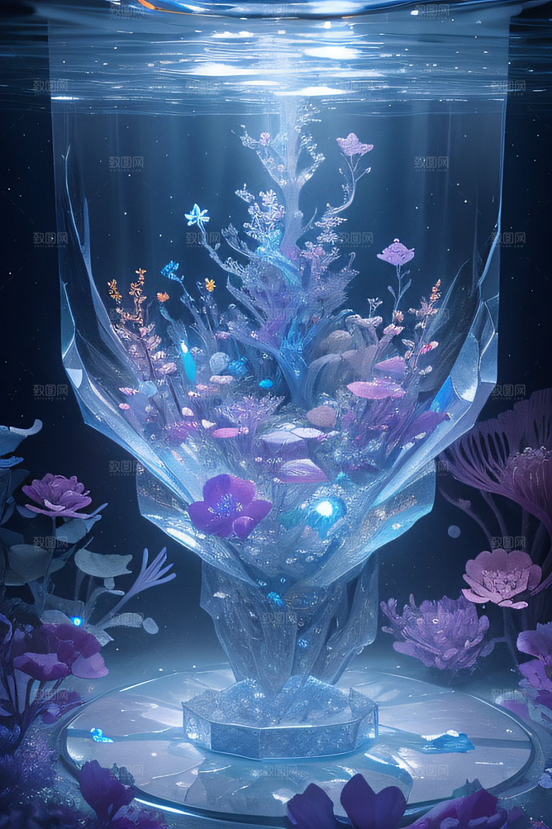 深海童话花朵绚烂