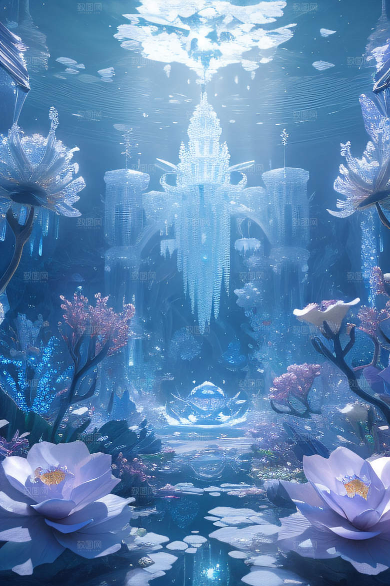 深海童话花朵绚烂