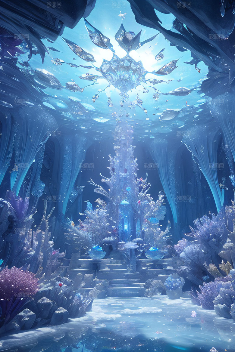 深海童话花朵绚烂