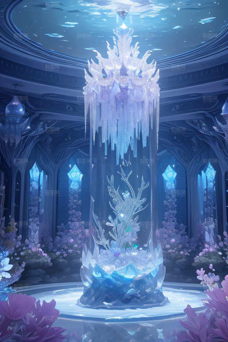 梦幻花海冰雕魔法宫殿