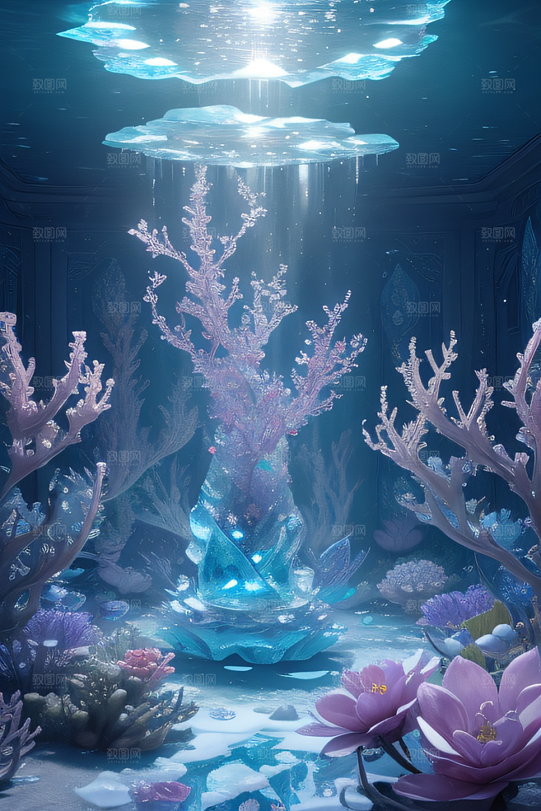 梦幻花海冰雕魔法宫殿