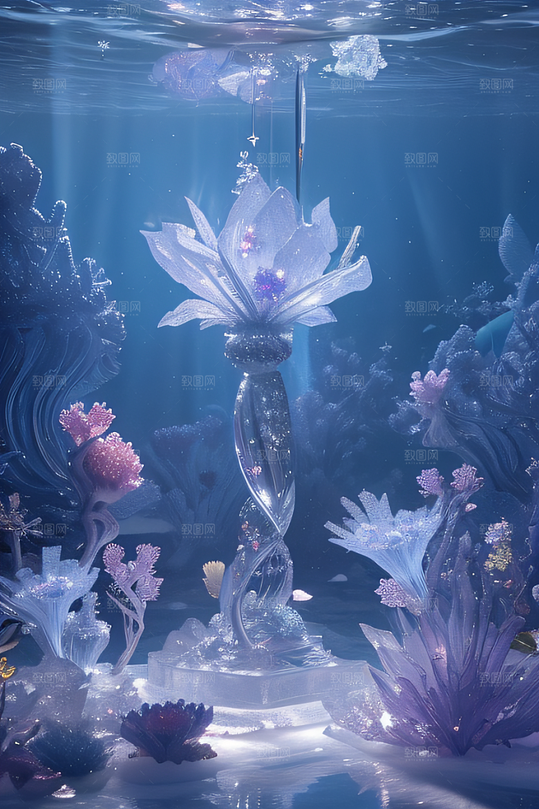 梦幻花海冰雕魔法宫殿