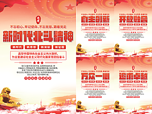 新时代北斗精神海报