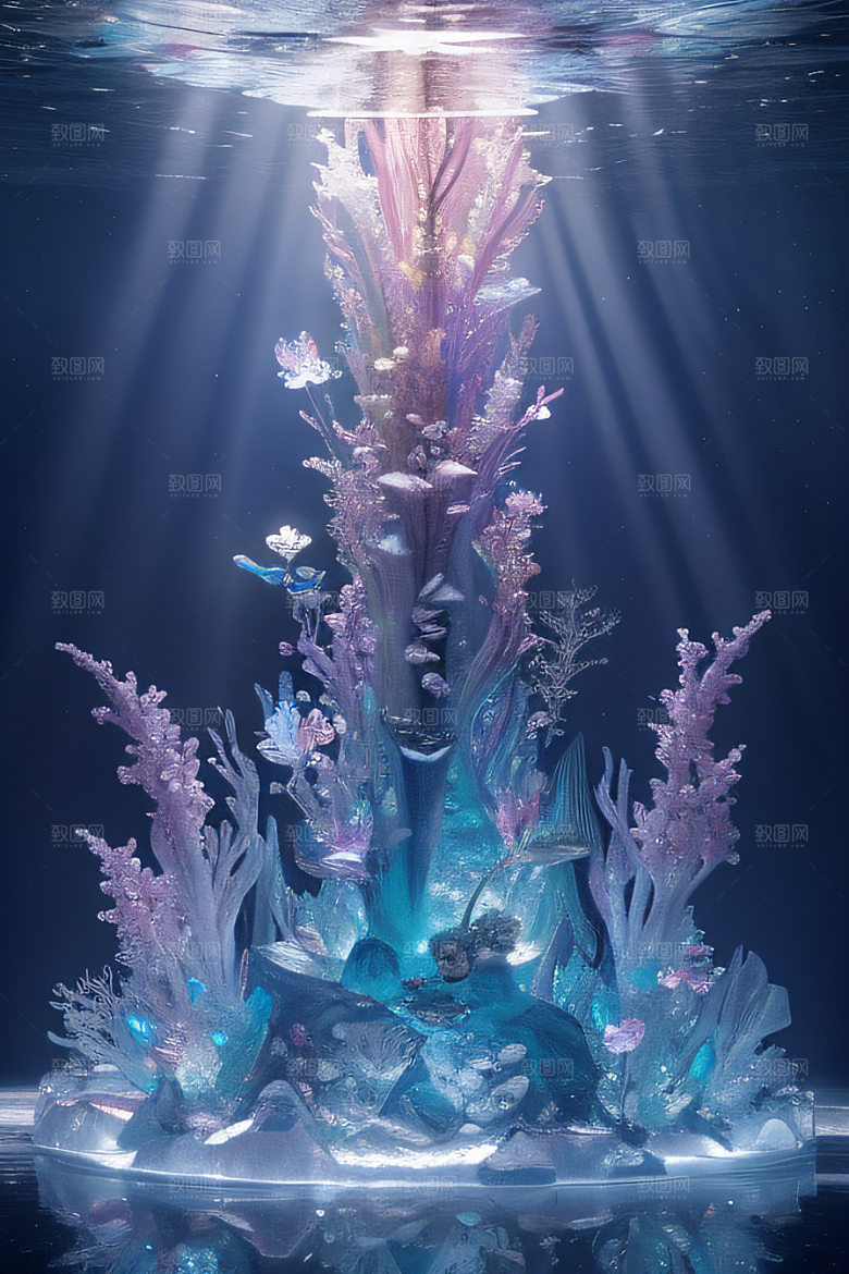 深海童话花朵盛开