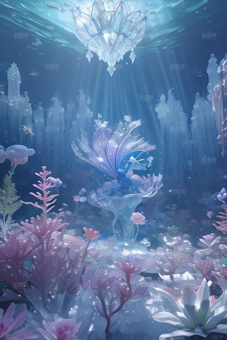 深海童话花朵盛开