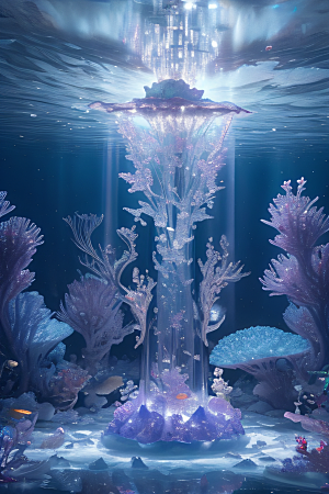 深海童话花朵盛开