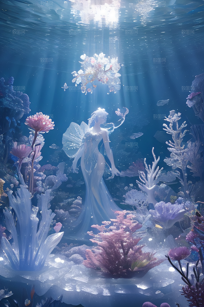 深海童话花朵盛开