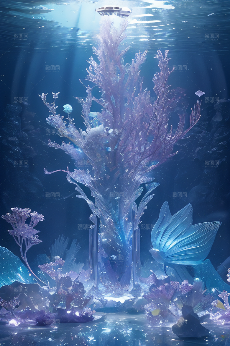 深海童话花朵盛开