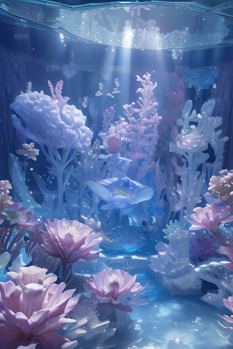深海童话花朵盛开
