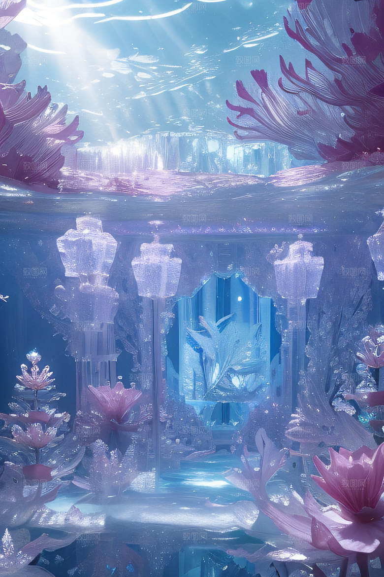 深海童话花朵盛开