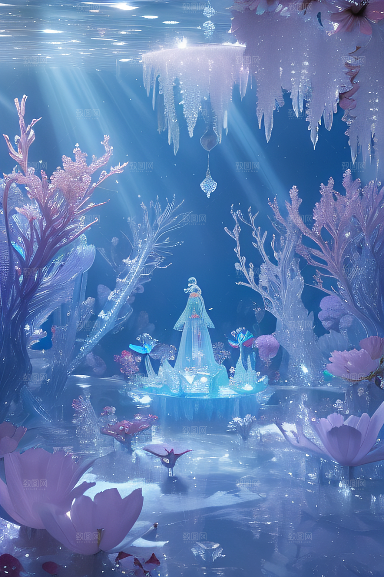 深海童话花朵盛开