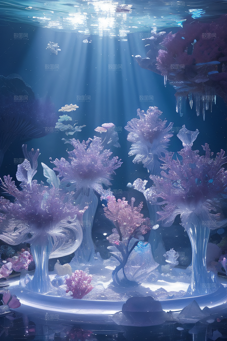 深海童话花朵盛开