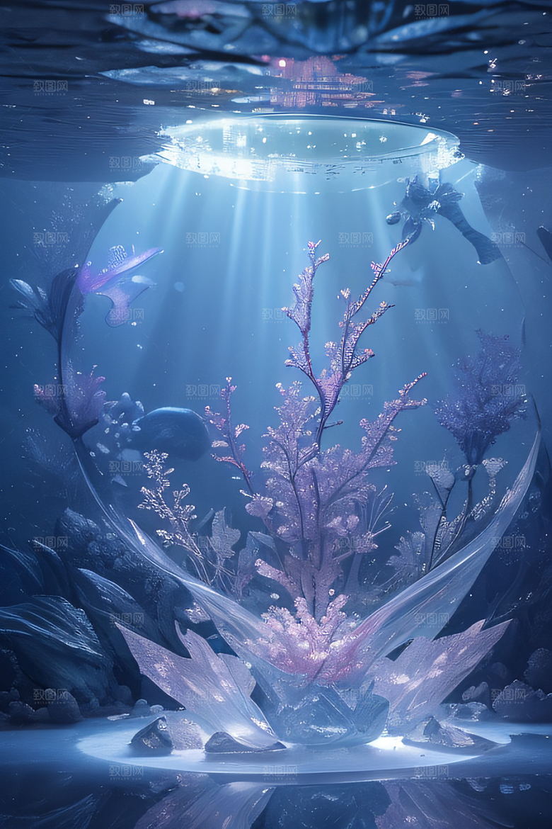 深海童话世界花朵盛开