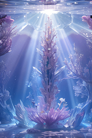 深海童话世界花朵盛开